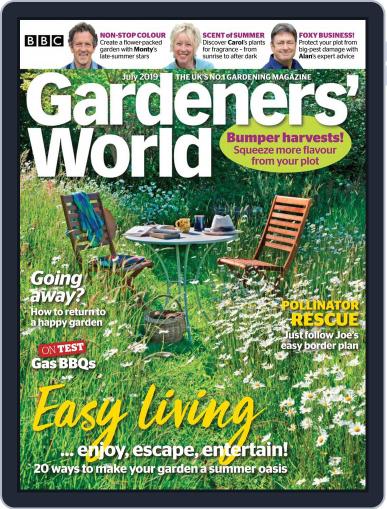 BBC Gardeners' World July 1st, 2019 Digital Back Issue Cover