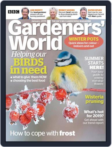 BBC Gardeners' World January 1st, 2019 Digital Back Issue Cover