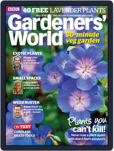 BBC Gardeners' World May 1st, 2018 Digital Back Issue Cover