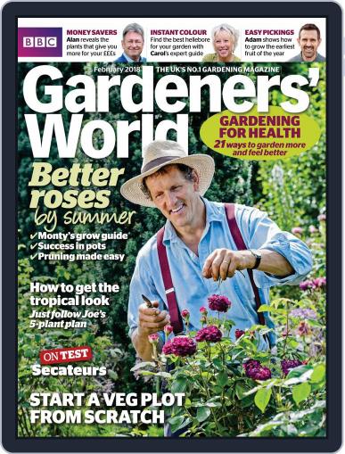 BBC Gardeners' World February 1st, 2018 Digital Back Issue Cover