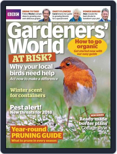 BBC Gardeners' World January 1st, 2018 Digital Back Issue Cover