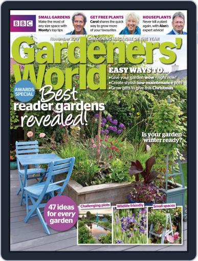BBC Gardeners' World November 1st, 2017 Digital Back Issue Cover