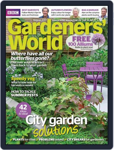BBC Gardeners' World August 1st, 2017 Digital Back Issue Cover