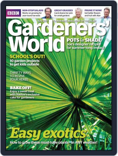 BBC Gardeners' World July 1st, 2017 Digital Back Issue Cover