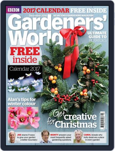 BBC Gardeners' World December 1st, 2016 Digital Back Issue Cover