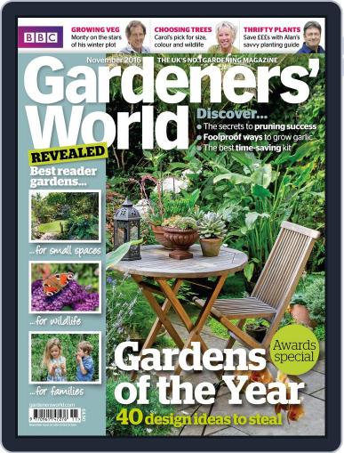 BBC Gardeners' World November 1st, 2016 Digital Back Issue Cover