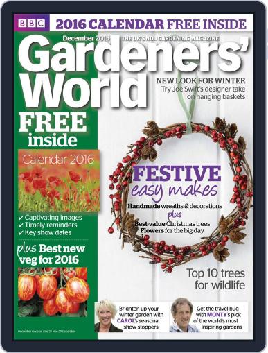 BBC Gardeners' World December 1st, 2015 Digital Back Issue Cover
