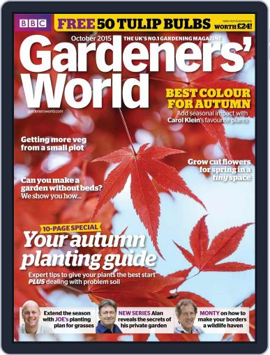 BBC Gardeners' World October 1st, 2015 Digital Back Issue Cover
