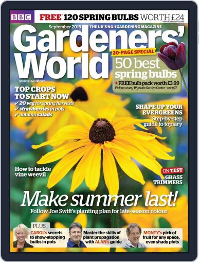 BBC Gardeners' World September 1st, 2015 Digital Back Issue Cover