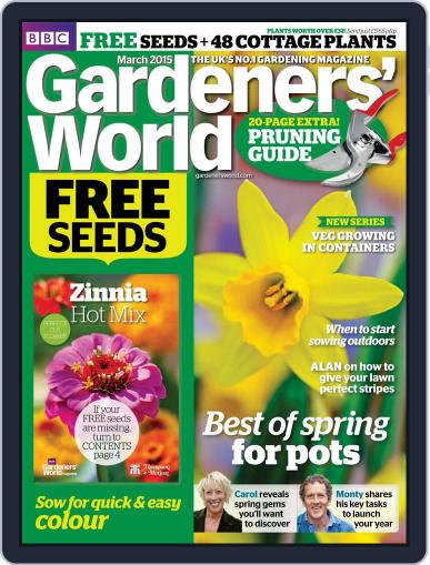 BBC Gardeners' World February 20th, 2015 Digital Back Issue Cover