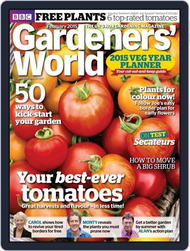 BBC Gardeners' World January 21st, 2015 Digital Back Issue Cover