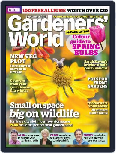 BBC Gardeners' World August 22nd, 2014 Digital Back Issue Cover