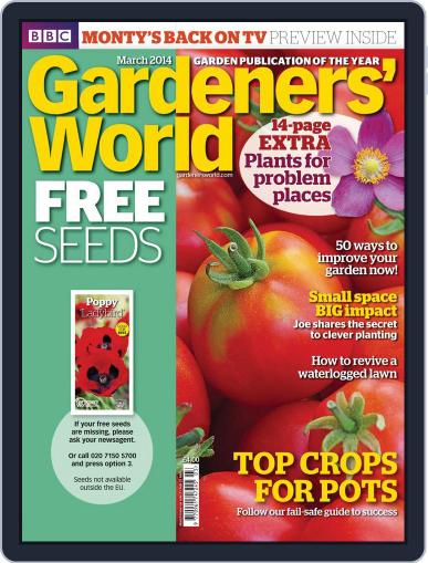 BBC Gardeners' World February 21st, 2014 Digital Back Issue Cover