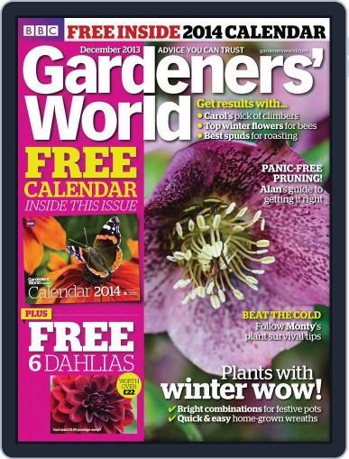BBC Gardeners' World November 26th, 2013 Digital Back Issue Cover