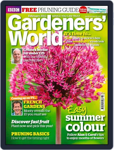 BBC Gardeners' World January 24th, 2013 Digital Back Issue Cover