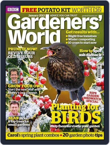 BBC Gardeners' World December 26th, 2012 Digital Back Issue Cover