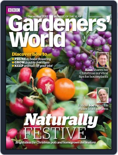BBC Gardeners' World November 21st, 2012 Digital Back Issue Cover