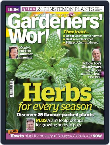 BBC Gardeners' World June 25th, 2012 Digital Back Issue Cover