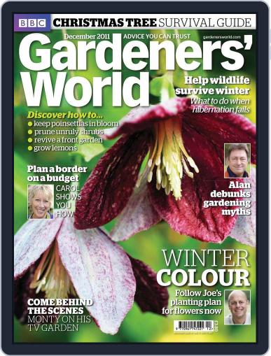BBC Gardeners' World November 23rd, 2011 Digital Back Issue Cover