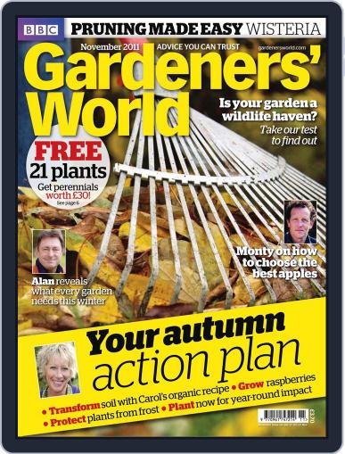 BBC Gardeners' World October 26th, 2011 Digital Back Issue Cover