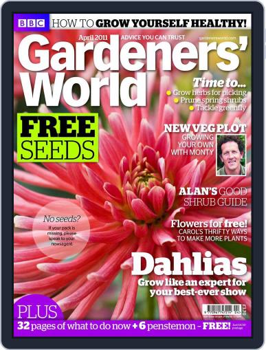 BBC Gardeners' World March 27th, 2011 Digital Back Issue Cover