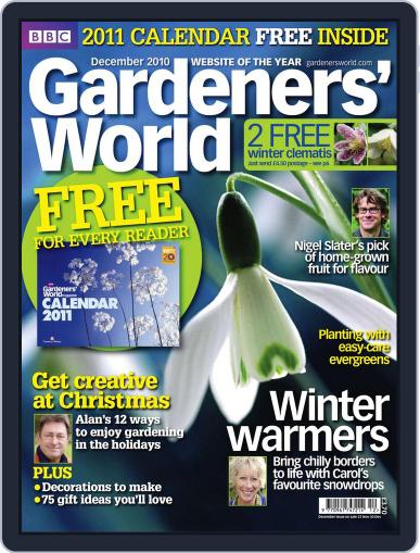 BBC Gardeners' World December 1st, 2010 Digital Back Issue Cover