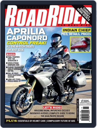 Australian Road Rider August 20th, 2013 Digital Back Issue Cover
