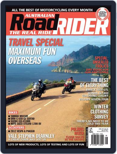 Australian Road Rider May 15th, 2012 Digital Back Issue Cover