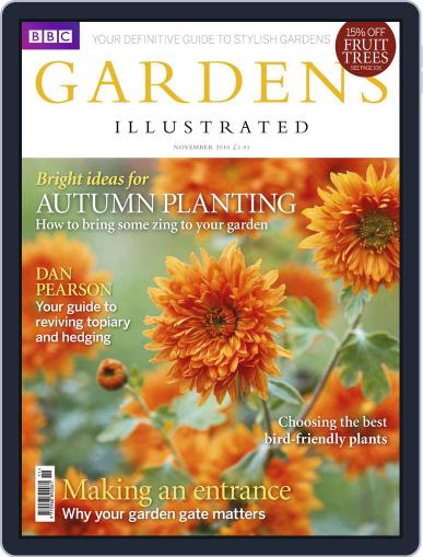 Gardens Illustrated October 28th, 2010 Digital Back Issue Cover