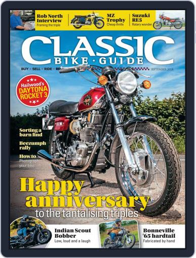 Classic Bike Guide September 1st, 2018 Digital Back Issue Cover