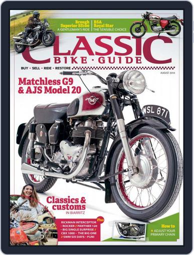 Classic Bike Guide August 1st, 2018 Digital Back Issue Cover