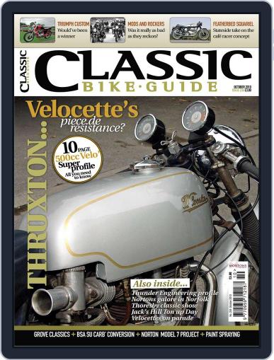 Classic Bike Guide October 14th, 2010 Digital Back Issue Cover