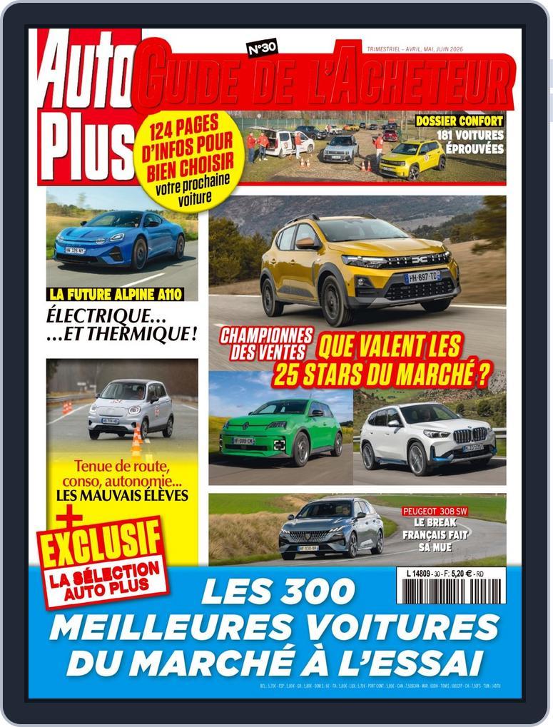 AUTO PLUS GUIDE DE L'ACHETEUR (Digital) Subscription                    March 20th, 2026 Issue