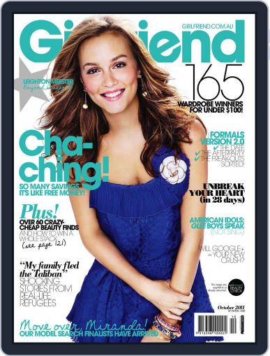 Girlfriend Australia October 1st, 2011 Digital Back Issue Cover