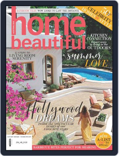 Australian Home Beautiful January 1st, 2020 Digital Back Issue Cover