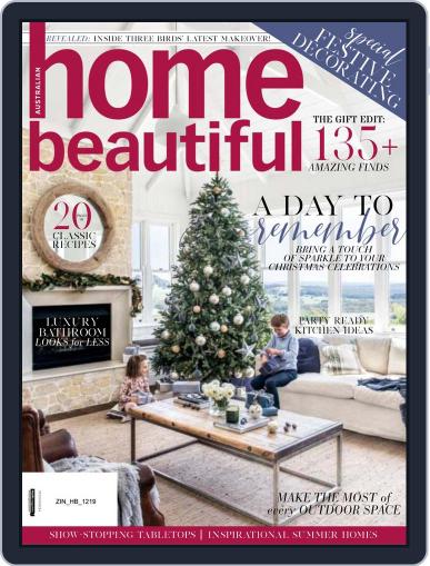 Australian Home Beautiful December 1st, 2019 Digital Back Issue Cover