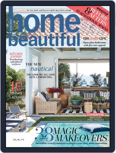 Australian Home Beautiful November 1st, 2018 Digital Back Issue Cover