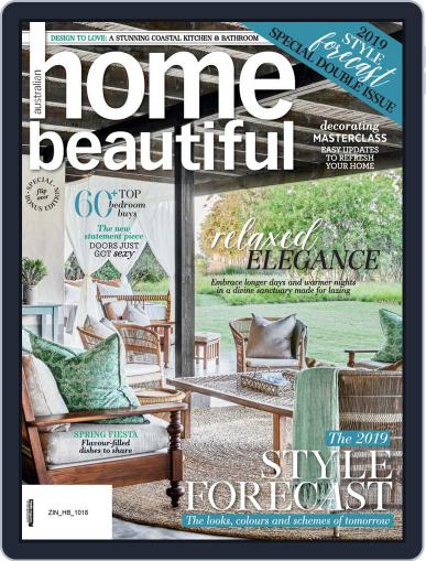 Australian Home Beautiful October 1st, 2018 Digital Back Issue Cover