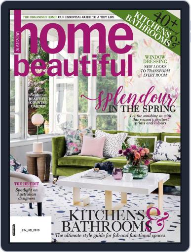 Australian Home Beautiful September 1st, 2018 Digital Back Issue Cover