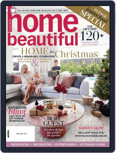Australian Home Beautiful December 1st, 2017 Digital Back Issue Cover