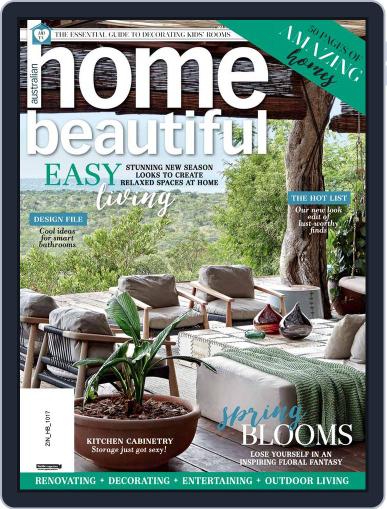 Australian Home Beautiful October 1st, 2017 Digital Back Issue Cover