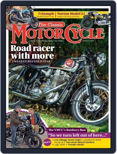 The Classic MotorCycle August 1st, 2018 Digital Back Issue Cover