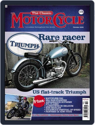 The Classic MotorCycle September 1st, 2009 Digital Back Issue Cover