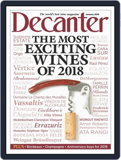 Decanter January 1st, 2019 Digital Back Issue Cover