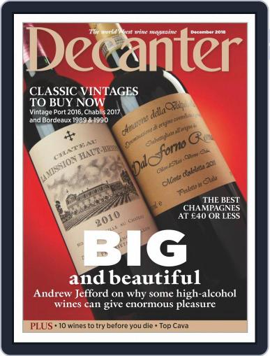 Decanter December 1st, 2018 Digital Back Issue Cover
