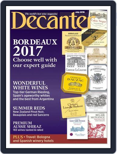 Decanter July 1st, 2018 Digital Back Issue Cover