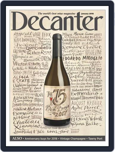 Decanter January 1st, 2018 Digital Back Issue Cover