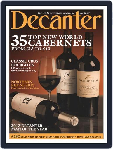 Decanter April 1st, 2017 Digital Back Issue Cover