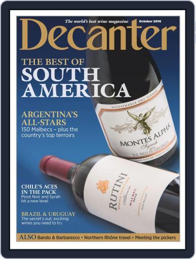 Decanter October 1st, 2016 Digital Back Issue Cover