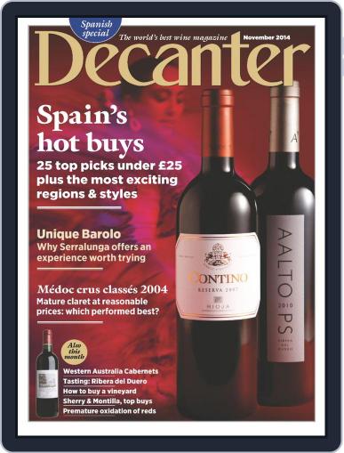 Decanter September 30th, 2014 Digital Back Issue Cover